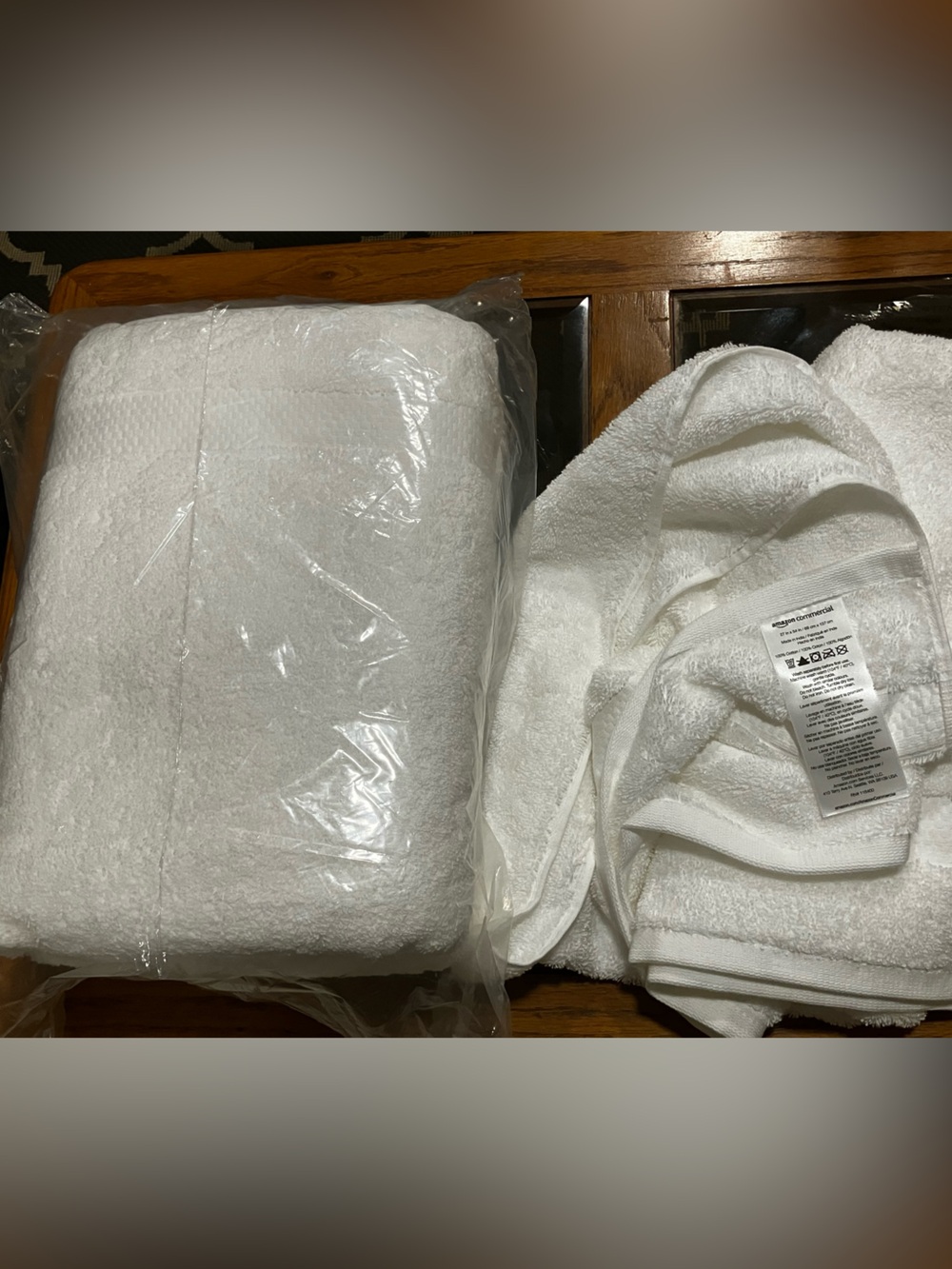 Amazon Commercial Bath Towels / 3 pack / New UNOPENED - Picture 2 of 2